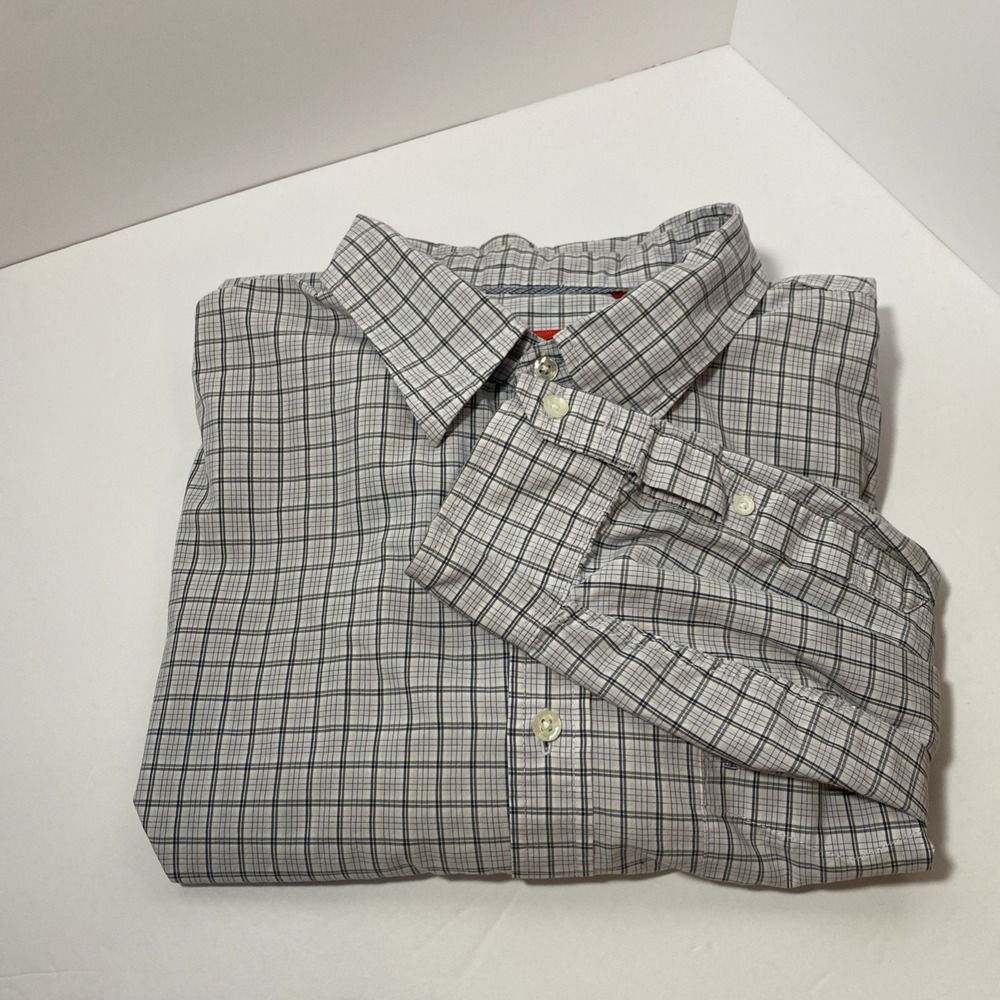 Izod plaid multicolor long sleeve button down Shirt men's 2xl XXL NEW